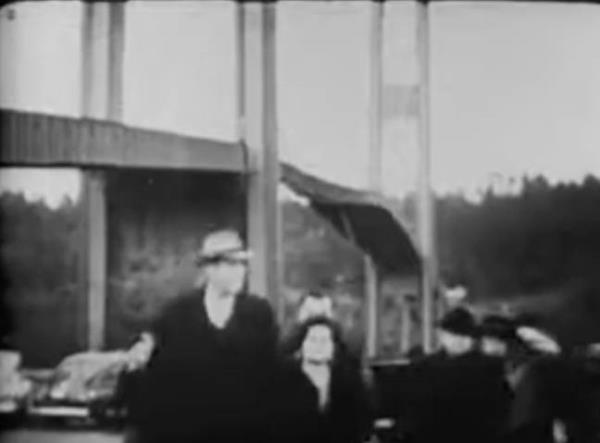 The bridge with a distinctive wave pattern. Credit: YouTube / Debbink Physics 