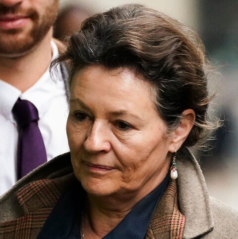 Co<em></em>nstance Marten's mother Virginie de Selliers arrives at the Old Bailey. The trial of an aristocrat and her partner accused of over the death of their baby daughter is expected to start on Thursday. Co<em></em>nstance Marten, 36, and Mark Gordon, 49, face trial after baby Victoria was found dead on an allotment