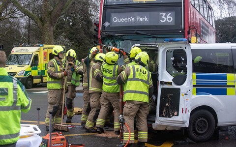 Nine people were injured
