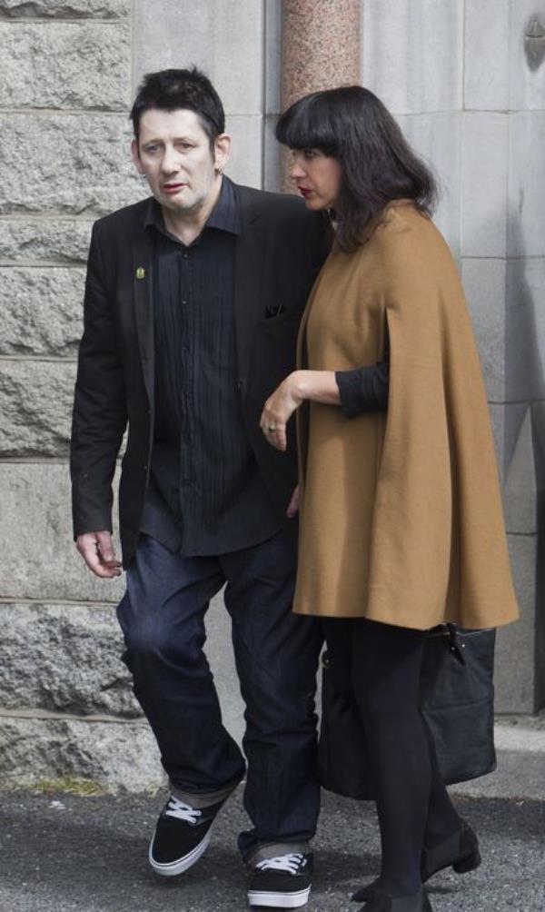 Shane MacGowan with his wife Victoria Mary Clarke. (Liam McBurney/PA)