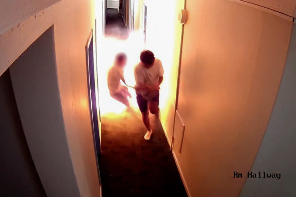 A fire sparked by a faulty lithium-ion battery at the Mad Mo<em></em>nkey backpackers in Potts Point. in October last year.