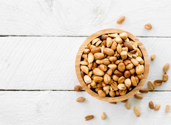 bowl of peanuts