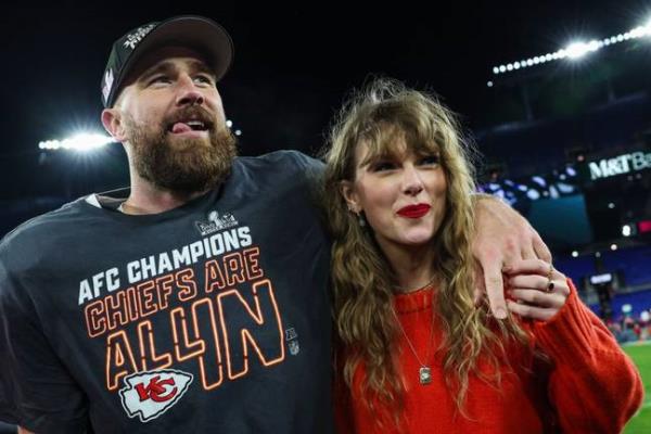 Travis and Taylor have been dating since September 2023. Credit: Patrick Smith/Getty Images