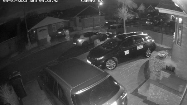 CCTV footage of Co<em></em>nstance Marten and Mark Gordon arriving in Newhaven.</p>
<p> Pic: PA