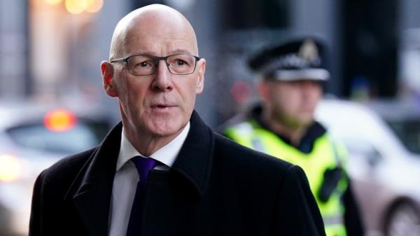 Former deputy first minister John Swinney arrives at the UK Covid-19 Inquiry.</p>

<p>　　Pic: PA