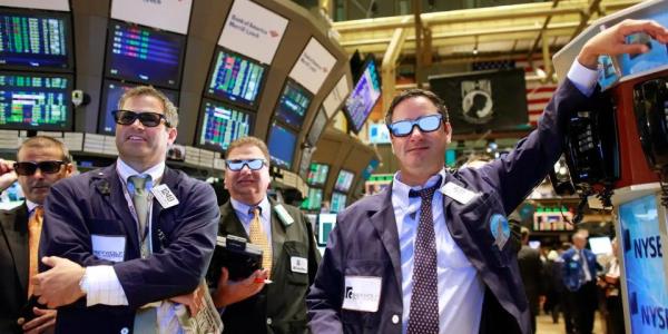 people wearing sunglasses on stock nyse floor