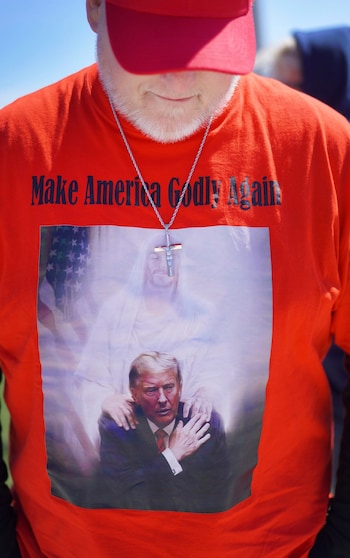 Do<em></em>nald Trump made his remarks a<em></em>bout Joe Biden at a dinner in Minnesota on Friday night