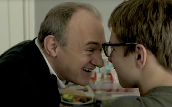 Sir Ed Davey with John, his 13-year-old son