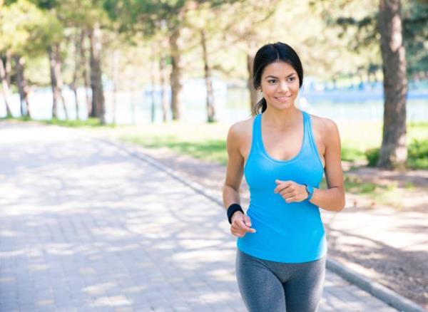 woman walking outdoors, co<em></em>ncept of benefits of walking every day