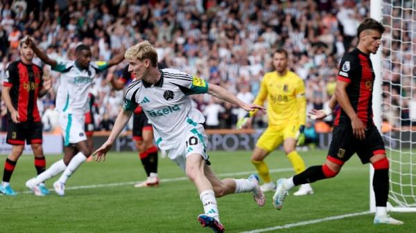 Anthony Gordon levelled for the Toon