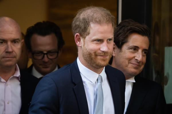 Prince Harry, Duke of Sussex leaves the Rolls Building at the Royal Courts of Justice. after giving evidence in the Mirror Group phone hacking trial.