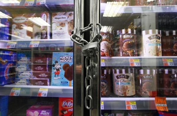 Locked freezer