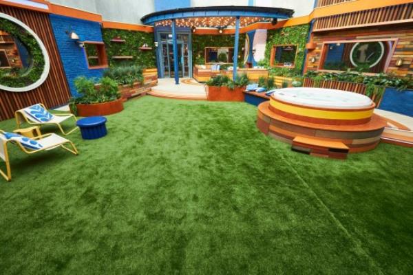 Editorial use o<em></em>nly Mandatory Credit: Photo by ITV/Shutterstock (14135190aw) The Big Brother house garden. 'Big Brother' TV Show, UK - 08 Oct 2023