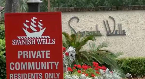 Spanish Wells community sign from Hilton Head, SC