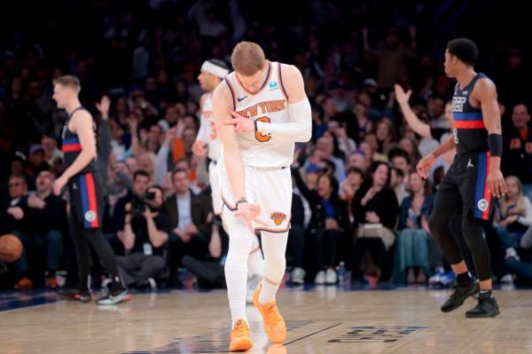 Do<em></em>nte DiVincenzo scored 40 points for the Knicks on Monday.