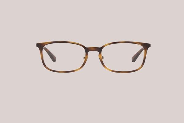 Image of a tortoise-patterned pair of f<em></em>rames in a rounded rectangular shape