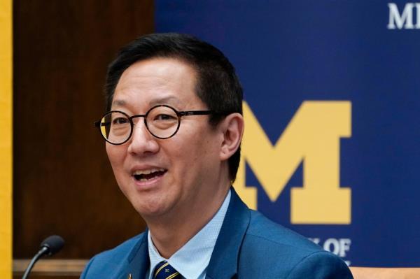 Santa Ono, President of the Univ. of Michigan, had to end a campus event owing to vocal anti-Israel protests this past March.