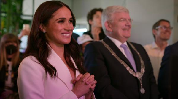Markle is pictured in a scene from 