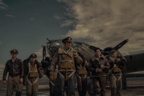 Series co-stars (from left) Edward Ashley, Matt Gavan, Callum Turner and Anthony Boyle.