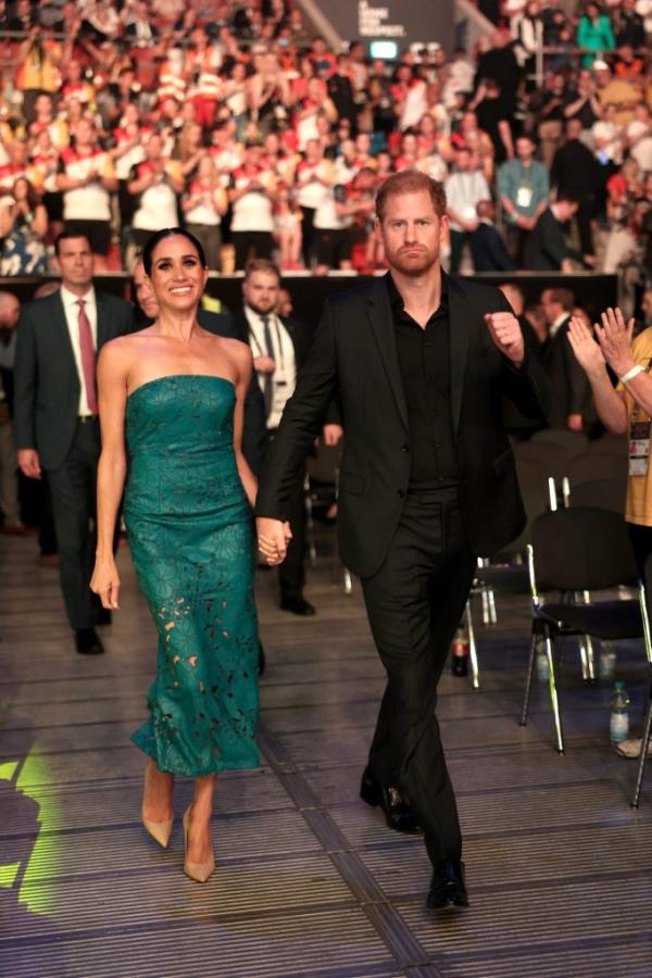 Prince Harry, Duke of Sussex, and Meghan, Duchess of Sussex attend the closing ceremony of the Invictus Games.