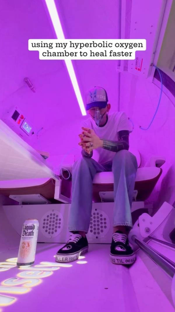 MGK shares video of getting viral blackout tattoo: 'Most painful s--t I ever experienced'