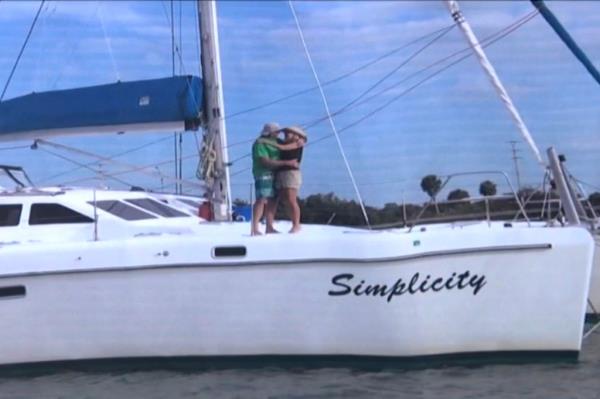 The Virginia couple lived on their catamaran named 