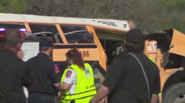 According to Hays CISD, a school bus carrying Tom Green Elementary pre-K students was involved in the crash