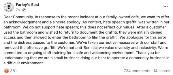 Farley's statement 