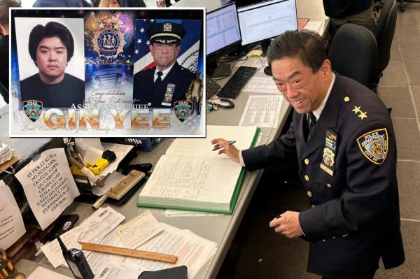 纽约警察局史丹顿岛指挥官叶琴(Gin Yee)在工作40年后退休