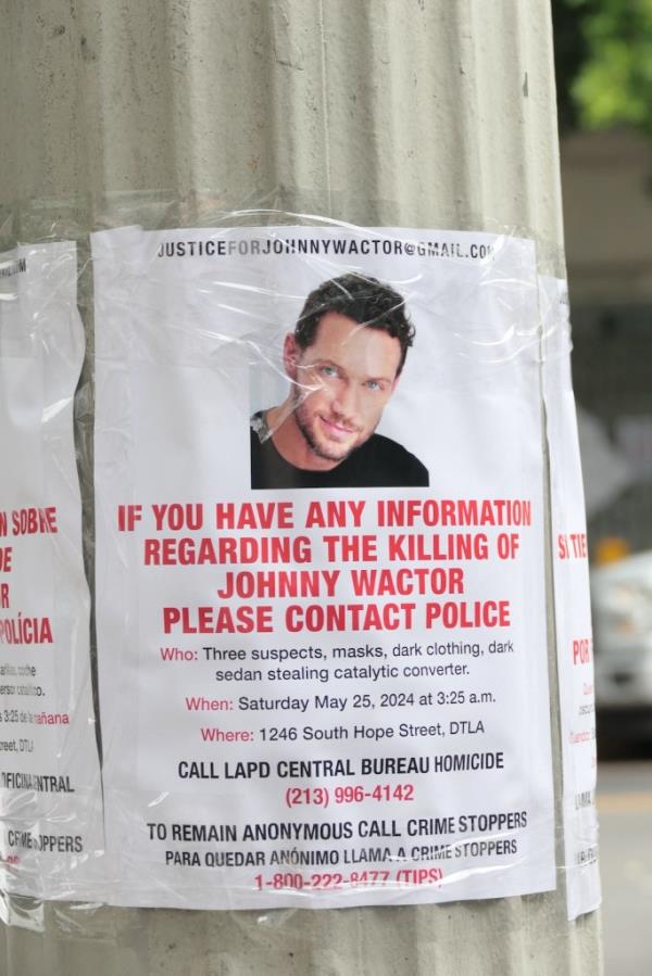 Johnny Wactor memorial site