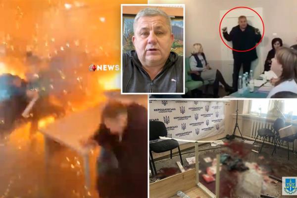 Blast seen after deputy deto<em></em>nated grenades in western Ukraine
