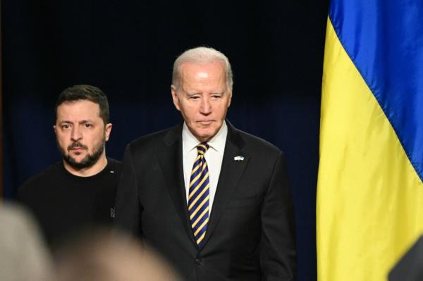 President Biden and Ukrainian President Volodymyr Zelenskyy