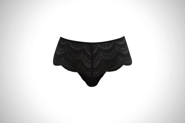 Simone Pérèle “Karma” geometric lace boyshorts, $55 at BergdorfGoodman.com