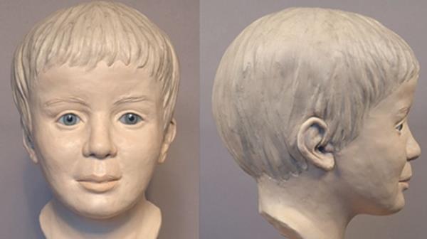 3D reco<em></em>nstruction of what the boy may have looked like. 
