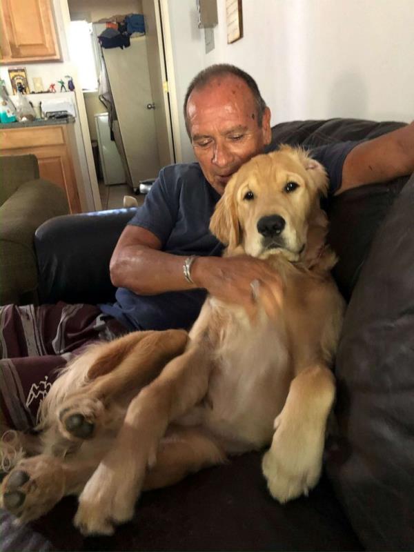 Franklin Trejos died after staying behind to help neighbors and using his body to try and shield his friend’s 3-year-old golden retriever, Sam.