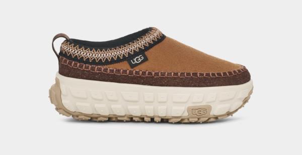 A brown and white slip-on shoe priced at $150 retail online