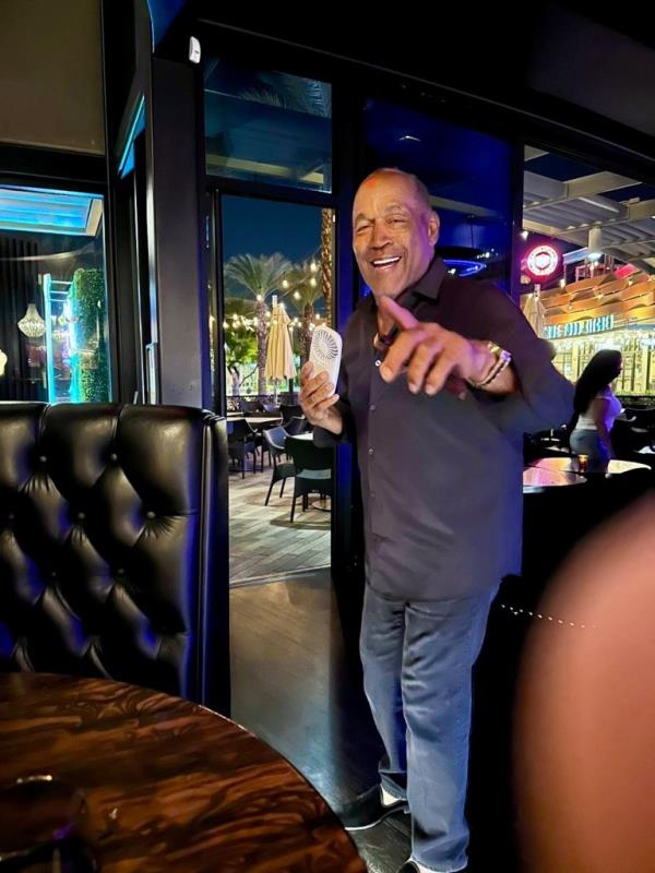 Simpson at a Las Vegas restaurant on Feb. 19, 2024.