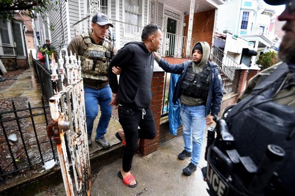 Eight squatters were pulled from the house last week, several of whom were found with guns and drugs on them