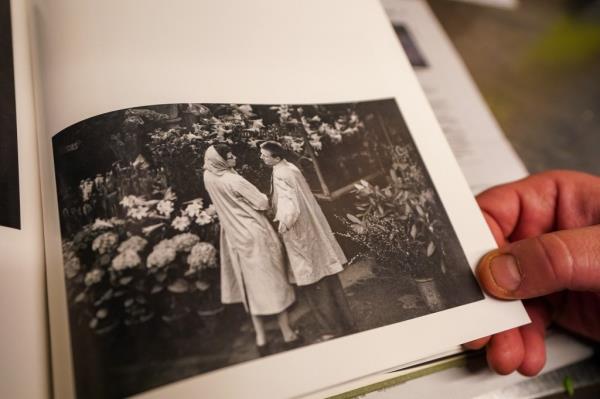 A photo by famed docu<em></em>mentary photographer Eugene Smith shows the front of their flower shop, Superior Florist Ltd.,