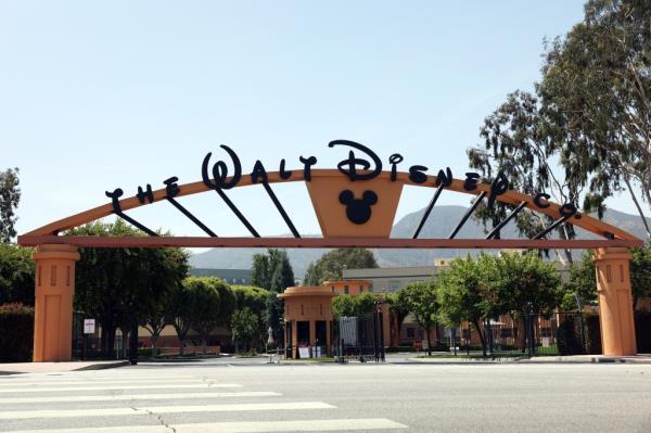 The entrance to Walt Disney Co. is seen from West Alameda Ave. in Burbank.
