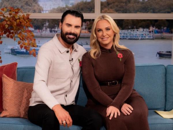 Editorial use o<em></em>nly Mandatory Credit: Photo by Ken McKay/ITV/Shutterstock (14173609c) Rylan Clark, Josie Gibson 'This Morning' TV show, London, UK - 30 Oct 2023