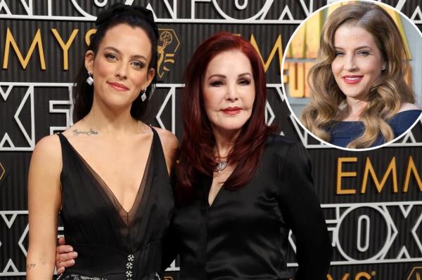 Riley Keough and Priscilla Presley pose on Emmys 2024 red carpet after dispute over Lisa Marie’s estate 