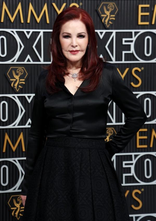 Riley Keough and Priscilla Presley pose on Emmys 2024 red carpet after fight over Lisa Marie’s estate 