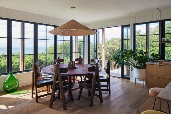 Interior of a dining area. 