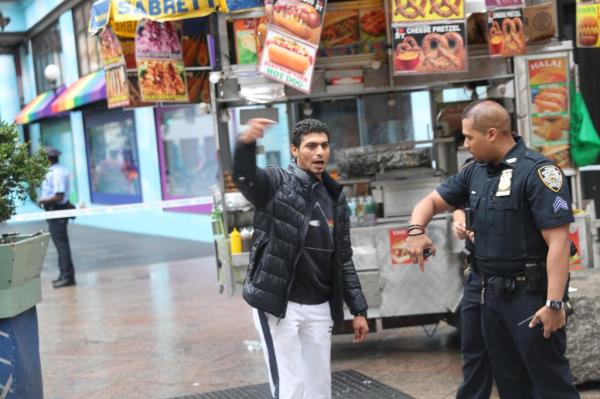 The scene of the vendor war on 34th Street and Broadway