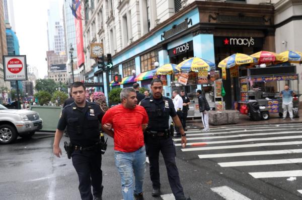 Cops escort suspect