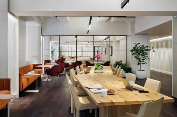 One Works by the One Club at One Wall Street -- a development that itself is a former commercial property -- offers residents a great co-working space.