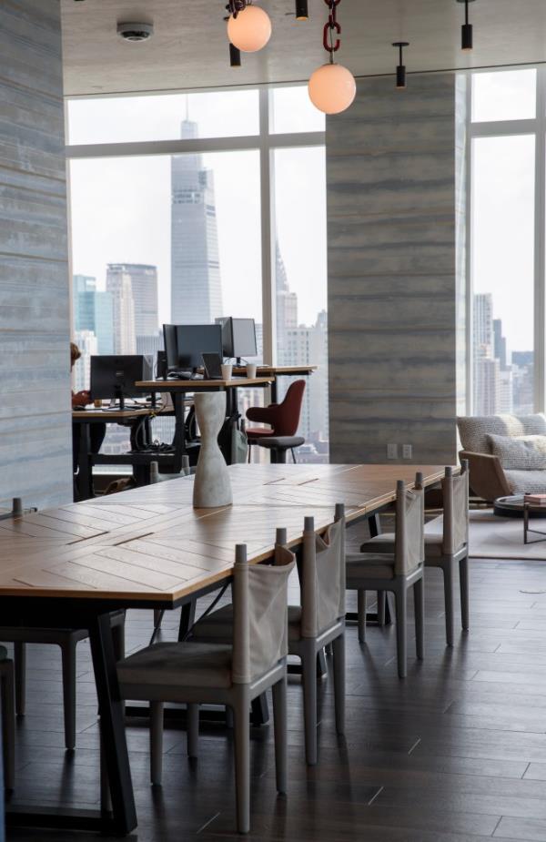 Handsome design at The Set's co-working space pairs well with great views -- to give the eyes a break from computer screens.