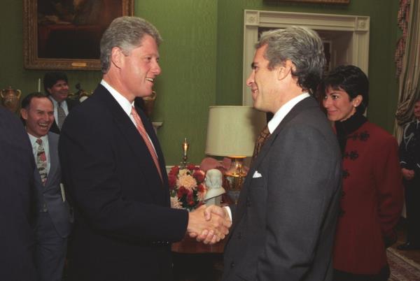 Bill Clinton and Jeffrey Epstein