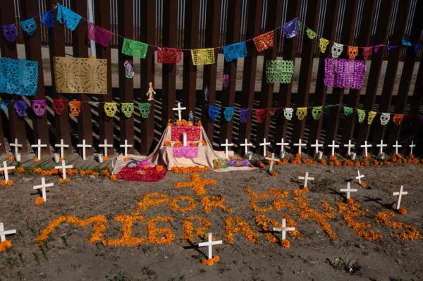 An altar at the US border 